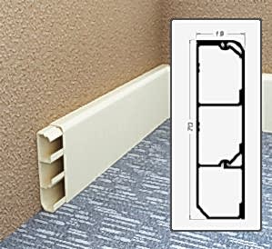 Kablo Kanallı Sert Pvc Süpürgelik